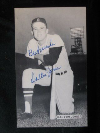 Dalton Jones Red Sox Autographed Signed Vintage 1960 