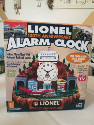 Lionel 100th Anniversary Animated Talking Train Alarm Clock