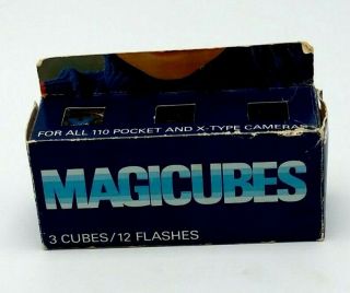 Vintage Sylvania Magicubes Flash Cubes X Type Magic Cube Cameras Old Stock