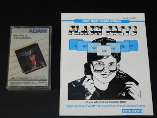 Nos Vtg Coleco Vision Adam Computer Flash Facts Flashbacks Cassette Video Game