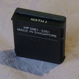 Math 1 Pac For Hewlett Packard Calculator Hp 41c 41cv 41cx