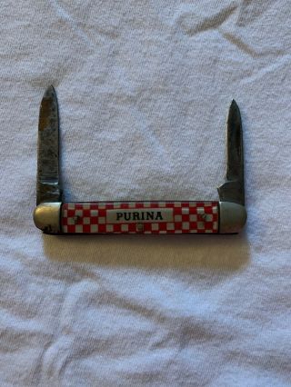 Purina Chow Feed Advertising Pocket Knife,  Vintage