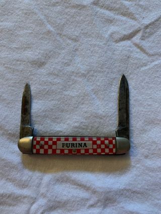Purina Chow Feed Advertising Pocket Knife,  Vintage 2