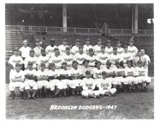 1947 Brooklyn Dodgers 8x10 Team Photo Baseball Mlb Picture