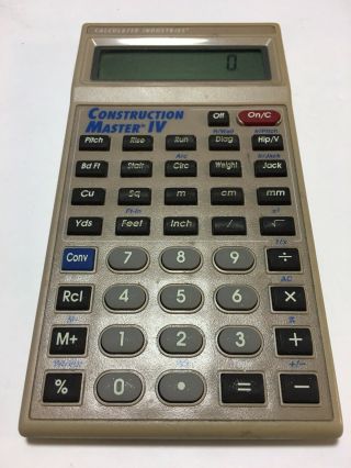 Industries Construction Master Iv Calculator And A Casio Fx - 300ms Scientific Cal