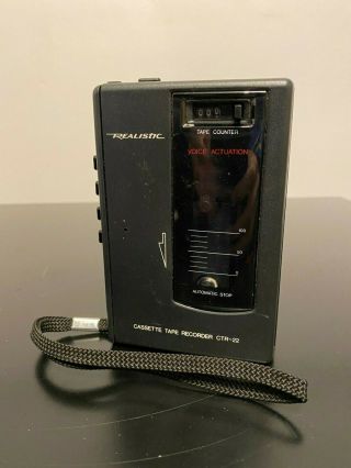 Realistic Cassette Tape Recorder Ctr - 22