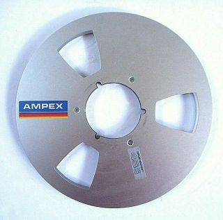 Ampex 456 Empty Metal Take - Up Reel 10 " 1/4 " Grand Master For Professional Tape