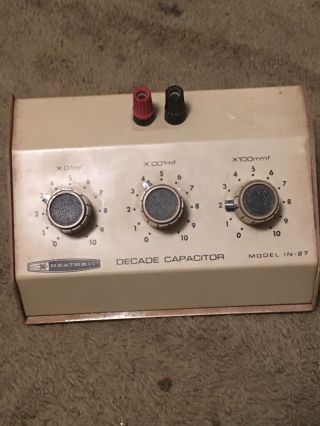 Vintage Heathkit Decade Capacitor Model In - 21