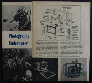 Kodak Brownie Divers Underwater Camera Housing Case 1957 How - To Build Plans