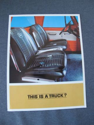 Vintage 1964 This Is A Truck? Dodge Chrysler Brochure