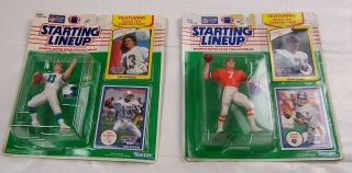 1990 John Elway & Dan Marino Starting Lineup Figures,  Miami Dolphins,  Broncos