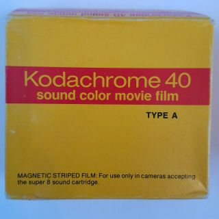 Kodak Kodachrome 40 8 Sound Color Film Type A