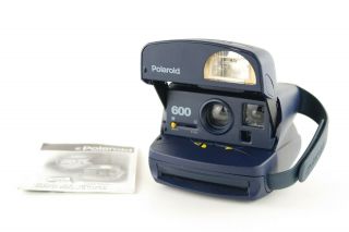 Polaroid 600 Instant Camera Blue With Built In Flash 2