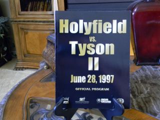 1996 - 97 Mike Tyson vs.  Evander Holyfield I & II - Onsite Boxing Fight Programs 2