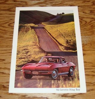 1964 Chevrolet Corvette Sting Ray Sales Brochure 64 Chevy