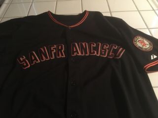 Brandon Belt San Francisco Giants Jersey By Majestic.  Size 56.  Stitched.