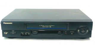 Panasonic Omnivision Vcr Pv - V4611 4 Head Hi - Fi Stereo Video Cassette Recorder