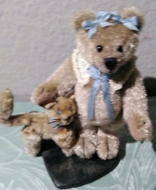 Miniature Bear.  And Kitty,  Vintage