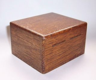 Antique/vintage Wooden Dark Oak Wood Wooden Trinket Jewellery Box