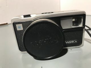Yashica EZ - Matic Electronic Film Camera,  Yashinon 37MM f 2.  8 Lens,  126 Film Cap 2