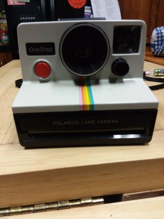 2 Polaroid Land Cameras With Stripes