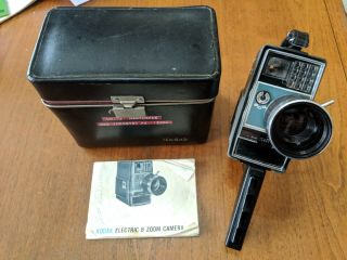 Vintage Kodak Zoom 8mm Movie Film Camera In Case