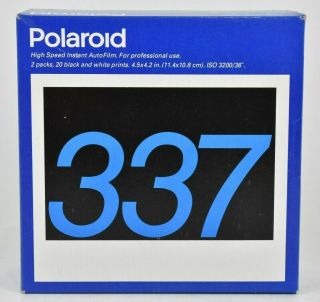 Polaroid 337 High Speed Instant Film 2 Pack Black And White Expired