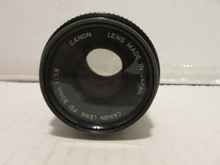 VINTAGE CANON LENS FD 50mm 1:1.  8 [DS - 3] 3
