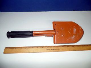 Vintage Shovel Pick Folding Camping / Military / Scouting / Trenching Orange