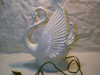 Vintage Tv Light,  By Maddux ?? White Swan