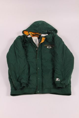 Vintage Green Bay Packers Starter Jacket Nfl Green Size Mens Xl