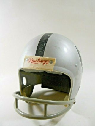 Oakland Raiders Nfl Football Vintage Throwback Rawlings Helmet Medium Youth