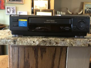 Sony Vcr Slv - 678hf Video Cassette Recorder Hi - Fi Stereo Vhs Player No Remote