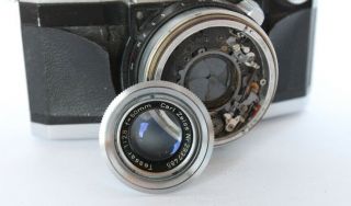Zeiss Ikon Contaflex 35mm SLR Camera with Carl Zeiss 50mm f/2.  8,  PARTS / REPAIR 2