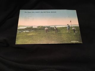 Vintage The Island Hole,  Riddell’s Bay Golf Course,  Bermuda Postcard