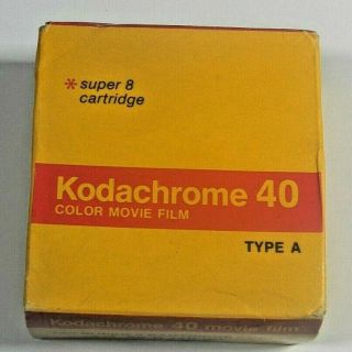 Kodak Kodachrome 8 Movie Film 40 Color Type A Cartridge 50 Ft Exp.  09/1982