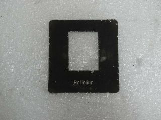 Only Masking Plate In Rolleikin Attachment Kit For Rolleiflex.
