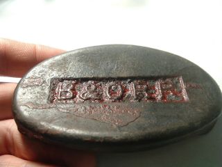 B&o Baltimore Ohio Railroad Rr Antique 1800s Cast Iron Paperweight One Pound