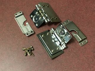 Jvc Vl - 5 Turntable Parts - Dust Cover Hinges (pair)