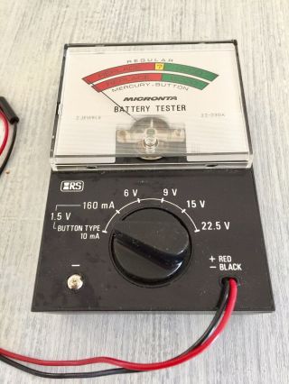 Vintage Micronta Battery Tester 22 - 030A 2 Jewels Radio Shack 3