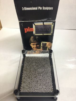 Vintage Pinhead Pin Sculpture Novelty 3 - D Dimensional Desk Gemmy Inc