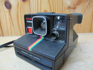 Polaroid Time - Zero Onestep Instant Film Rainbow Stripe Land Camera