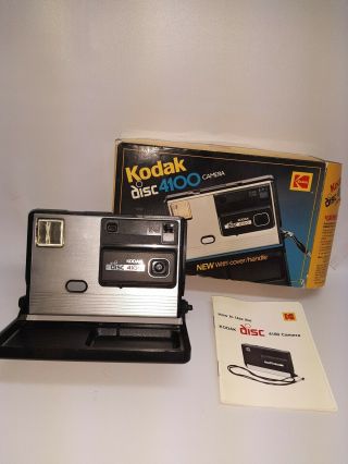 Vintage Eastman Kodak Disc 4100 Camera And A Sample Disc