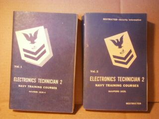 1953 - U.  S.  Navy Training Course - Electronics Technician 2 - Vol.  1 And Vol.