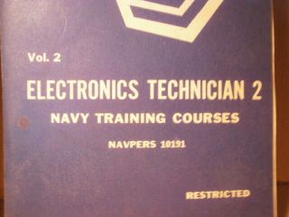 1953 - U.  S.  Navy Training Course - Electronics Technician 2 - Vol.  1 and Vol. 3