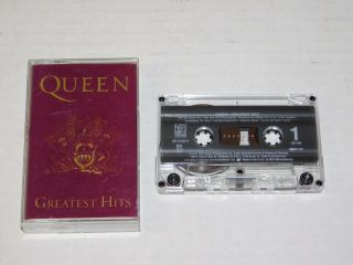 Vtg 1992 Queen Greatest Hits Cassette Audio Tape Album Hollywood Record 61265 - 4