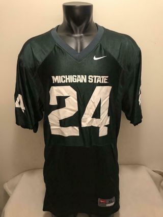 Michigan State Spartans 24 Nike Football Jersey Mens Size Xl