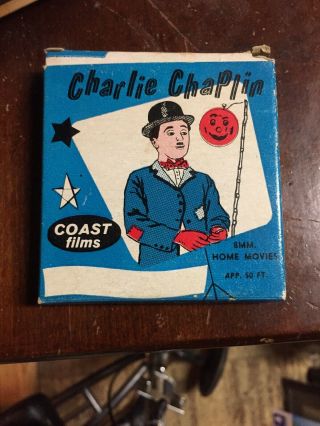 Charlie Chaplin 8mm Old Film Home Movies Coast Films Brooklyn N.  Y.