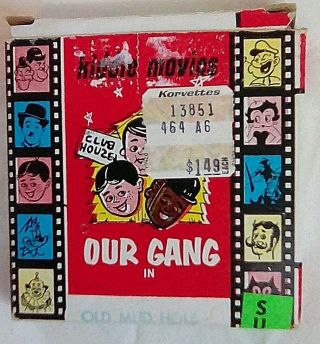 Vtg Atlas Kiddie Movies Our Gang In Old Mud Hole 8mm Usa Made