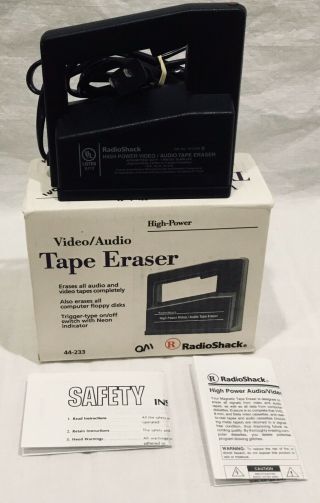 Nib Realistic No.  44 - 233a High Power Video/ Audio Tape Eraser
